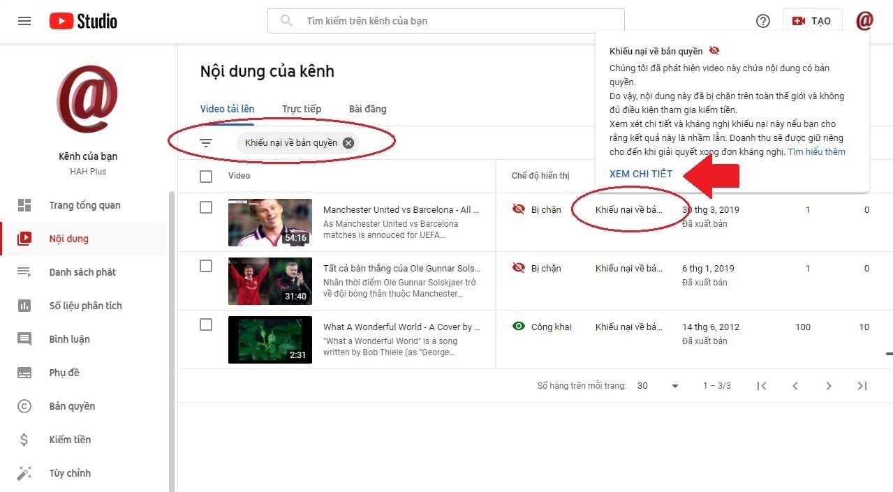 Bị đánh CID Youtube có ảnh hưởng đến kênh không?