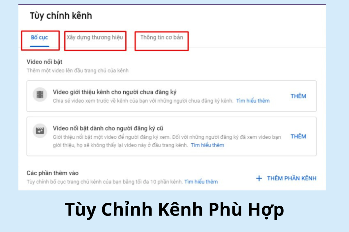 Tối ưu kênh giúp kênh được đề xuất