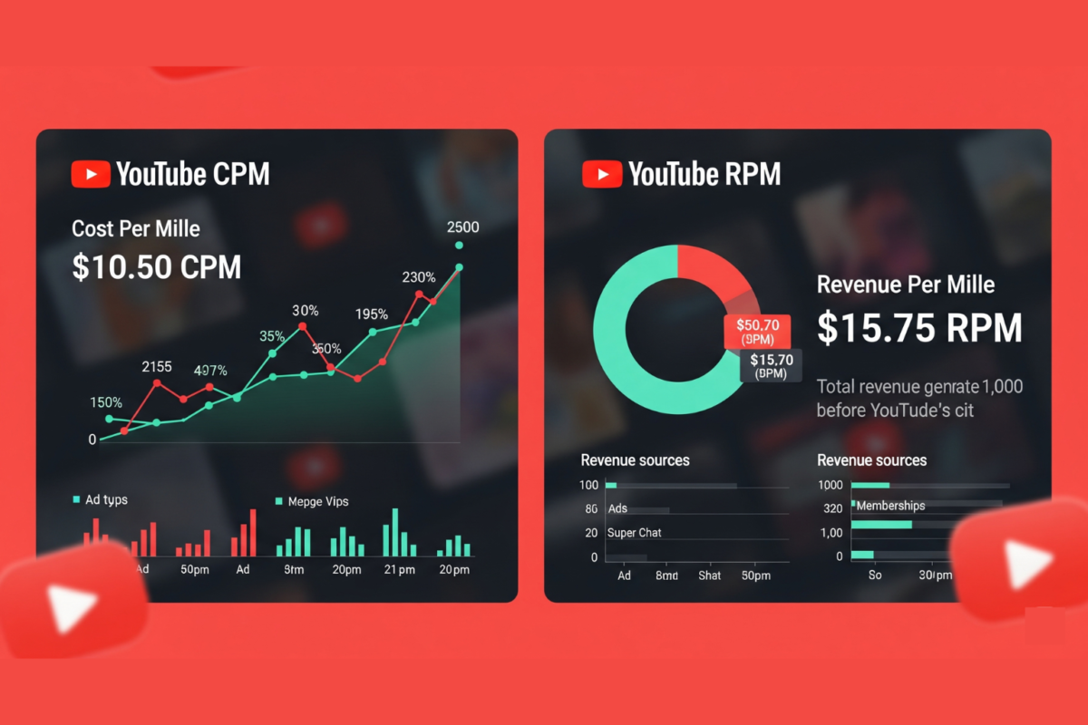 CPM và RPM – Hai Chỉ Số Quyết Định Thu Nhập Trên YouTube