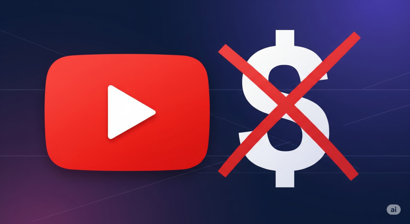 Kênh Youtube bị tắt kiếm tiền