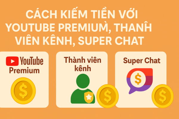 ách Kiếm Tiền Với YouTube Premium, Thành Viên Kênh, Superchat