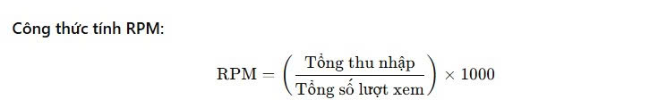 Công Thức Tính RPM Youtube