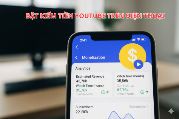 Tự Tay Bật Kiếm Tiền YouTube Trên Điện Thoại – Hành Trình Creator Bắt Đầu
