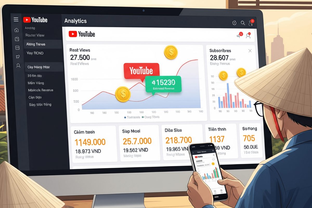 Sai Lầm Khi Theo Dõi Lượt Xem Sub Và Revenue YouTube