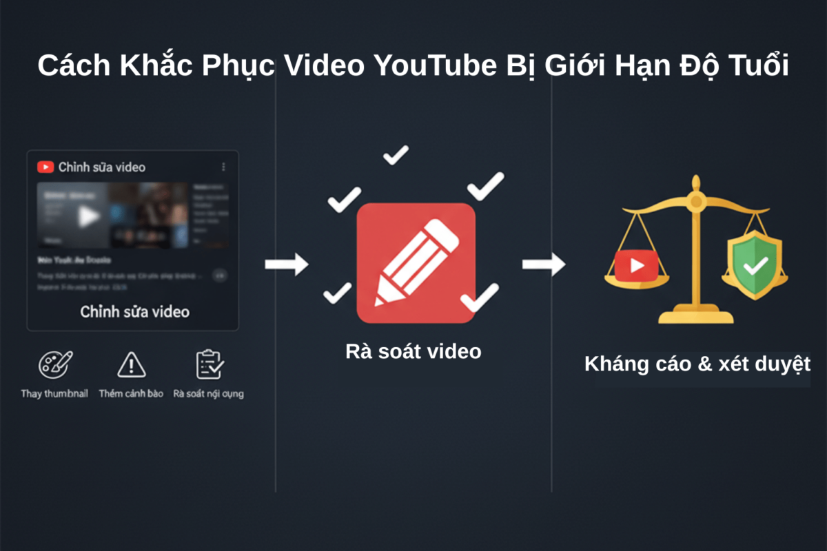 Cách Khắc Phục Video YouTube Bị Giới Hạn Độ Tuổi