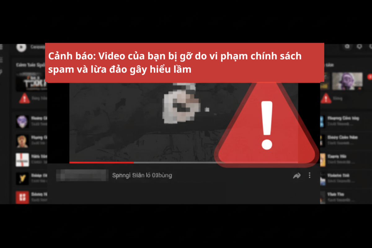 Hiểu Rõ Về Việc Bị Gắn Cờ Spam Trên YouTube