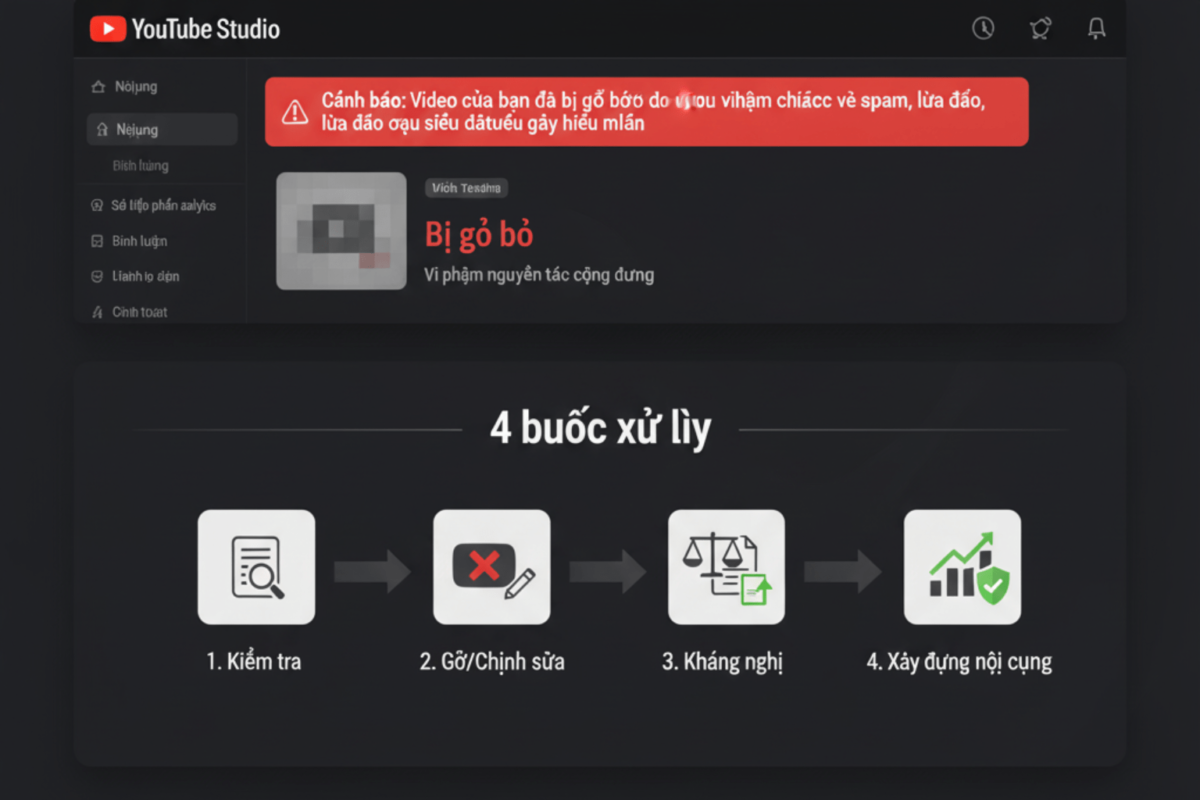 Kênh YouTube Bị Gắn Cờ Spam Xử Lý Thế Nào?
