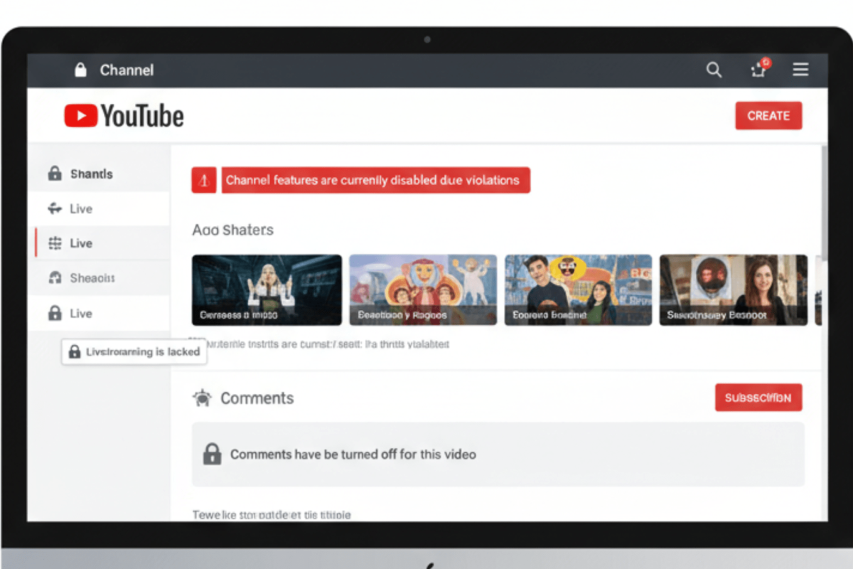 Kênh YouTube Bị Giới Hạn Tính Năng Là Gì?