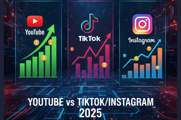 Nền Tảng Kiếm Tiền Online 2025 Tốt Nhất: So Sánh Thu Nhập Youtube và TikTok/Instagram