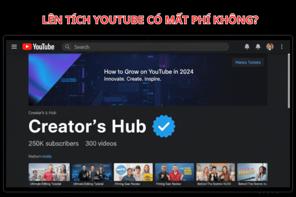 Lên Tích YouTube Có Mất Phí Không? Giải Đáp Toàn Bộ Sự Thật & Cách Làm Đúng Chuẩn 2025