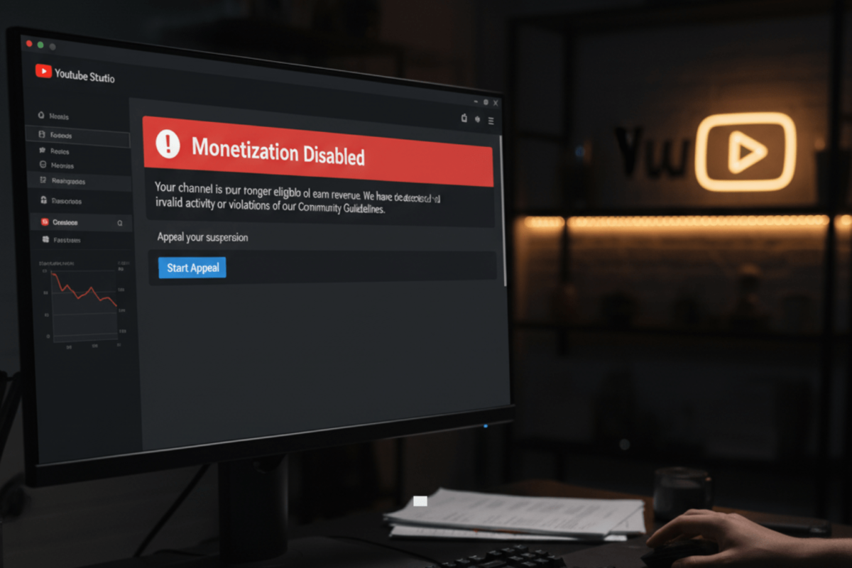 Hướng Dẫn Mẫu Kháng Cáo Tắt Kiếm Tiền YouTube Mới Nhất 2025