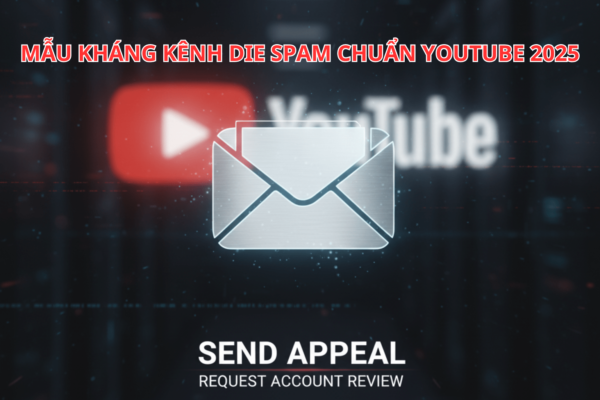 Mẫu Kháng Kênh Die Spam Chuẩn YouTube 2025 – Cách Viết Đơn Kháng Thành Công 100%