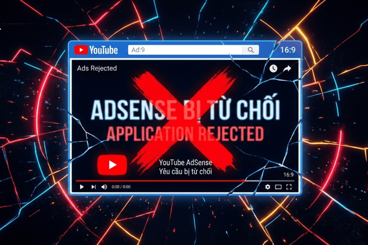 Nguyên Nhân Khiến Adsense YouTube Bị Từ Chối