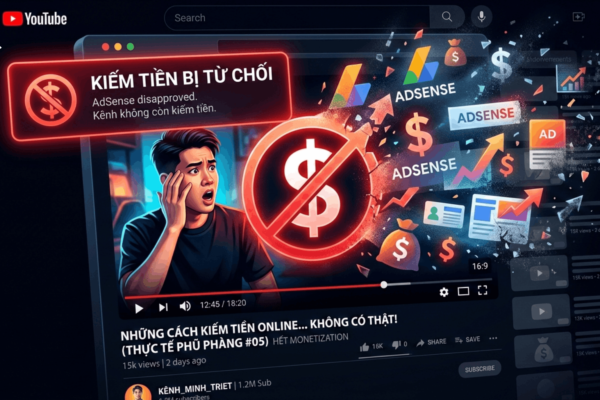 Adsense YouTube Bị Từ Chối: Nguyên Nhân, Cách Khắc Phục & Bí Quyết Được Duyệt Nhanh 2026