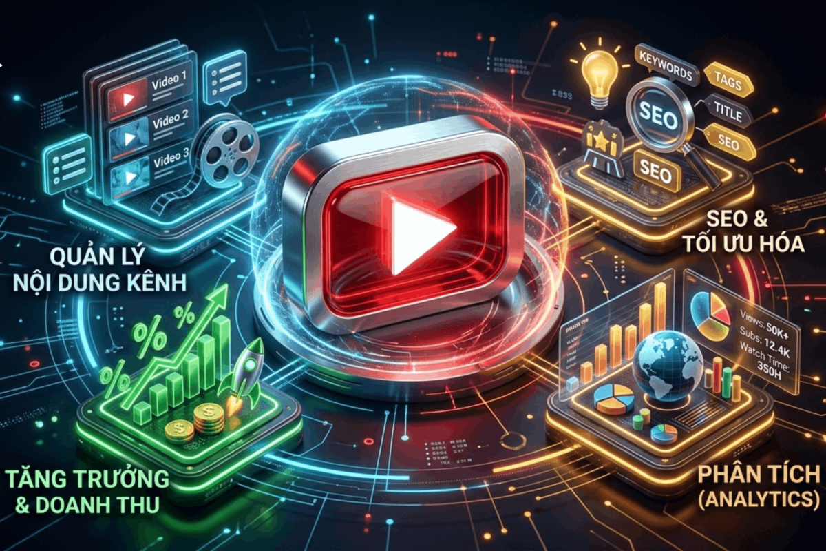 Quy Trình Dịch Vụ Quản Lý Kênh Youtube Tại Học Viện Youtube