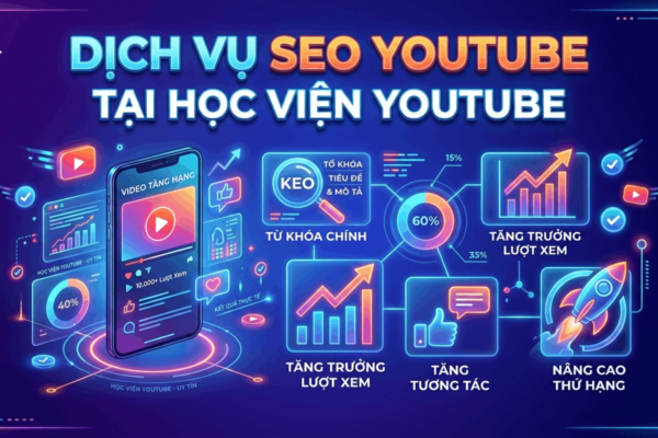Dịch Vụ SEO Youtube Tại Học Viện Youtube – Giải Pháp Đưa Video Lên Top 1 Tìm Kiếm