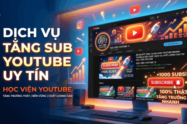 Dịch Vụ Tăng Sub Youtube Uy Tín Tại Học Viện Youtube – Giải Pháp Tăng Trưởng Kênh Nhanh Và Bền Vững