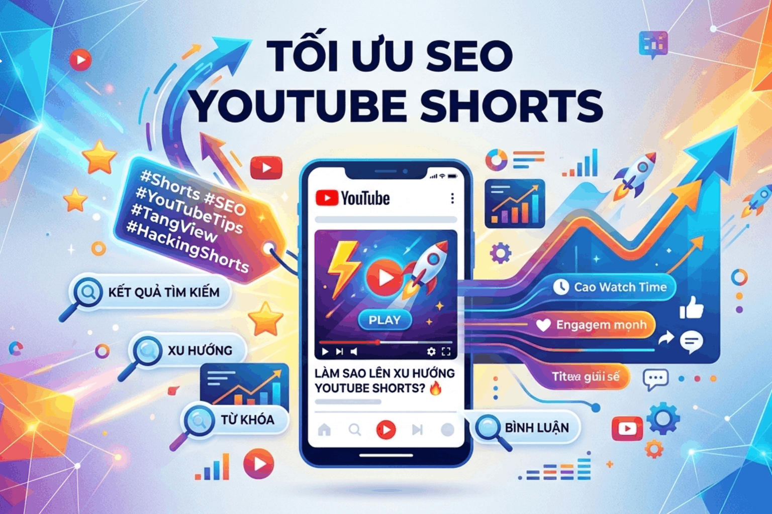 SEO Youtube Shorts: Cách Tối Ưu Video Shorts Tăng View, Lên Xu Hướng Và Kéo Sub Hiệu Quả
