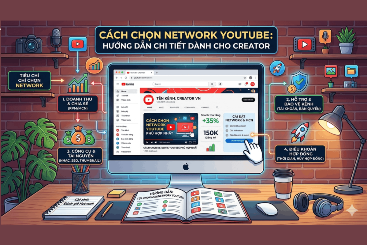 Cách Chọn Network YouTube Uy Tín Theo 7 Tiêu Chí Quan Trọng Nhất
