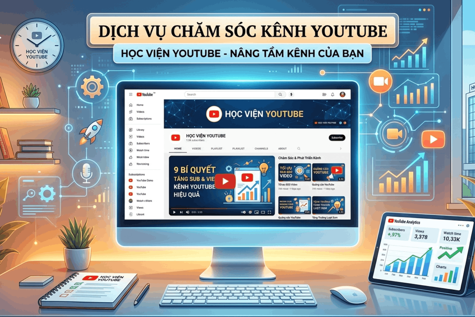 Dịch Vụ Chăm Sóc Kênh Youtube Chuyên Nghiệp Giúp Tăng View Và Đề Xuất Nhanh