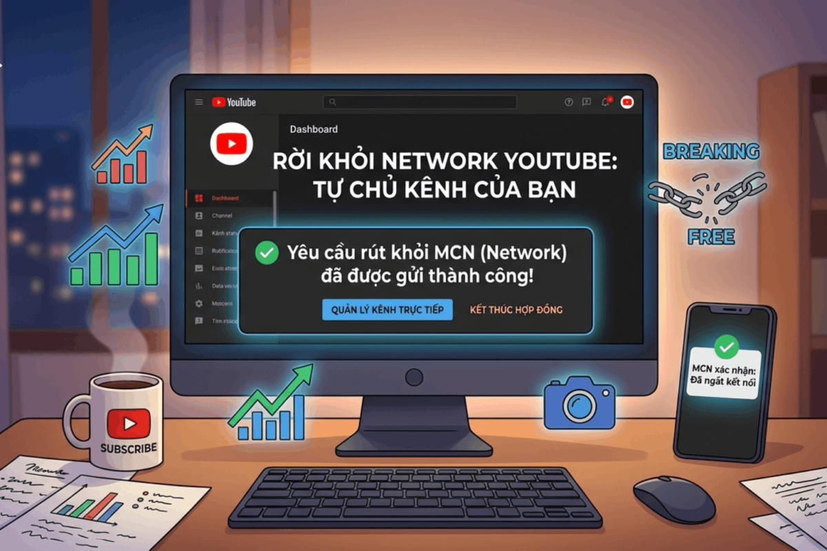 Rút Khỏi Network Youtube Có Ảnh Hưởng Kiếm Tiền Không?