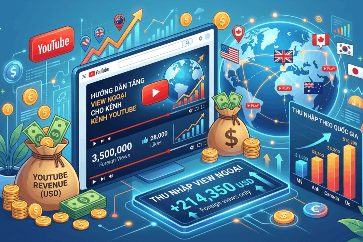 Chiến Lược Xây Kênh Youtube View Ngoại Từ Con Số 0