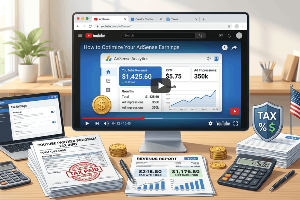 Những Lỗi Khiến YouTuber Mất Tiền Oan Vì Thuế Adsense YouTube