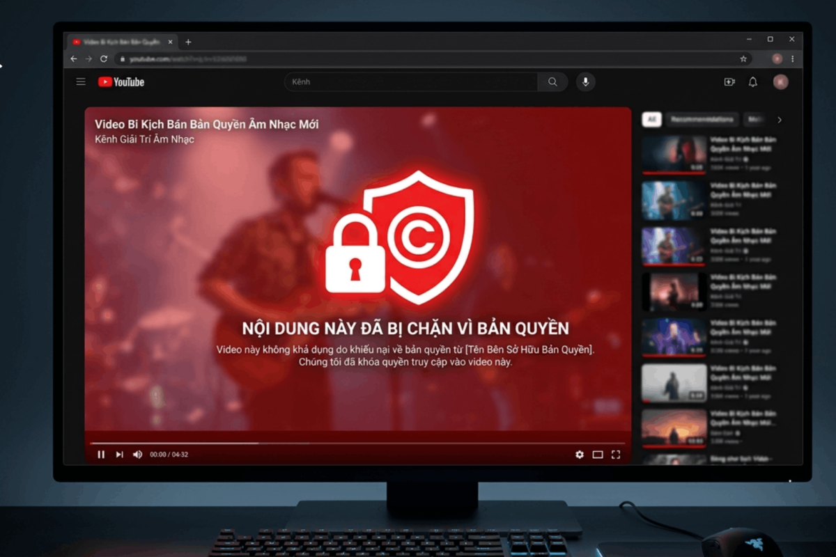 Vì Sao Video Bị Chặn Do Bản Quyền Trên YouTube?