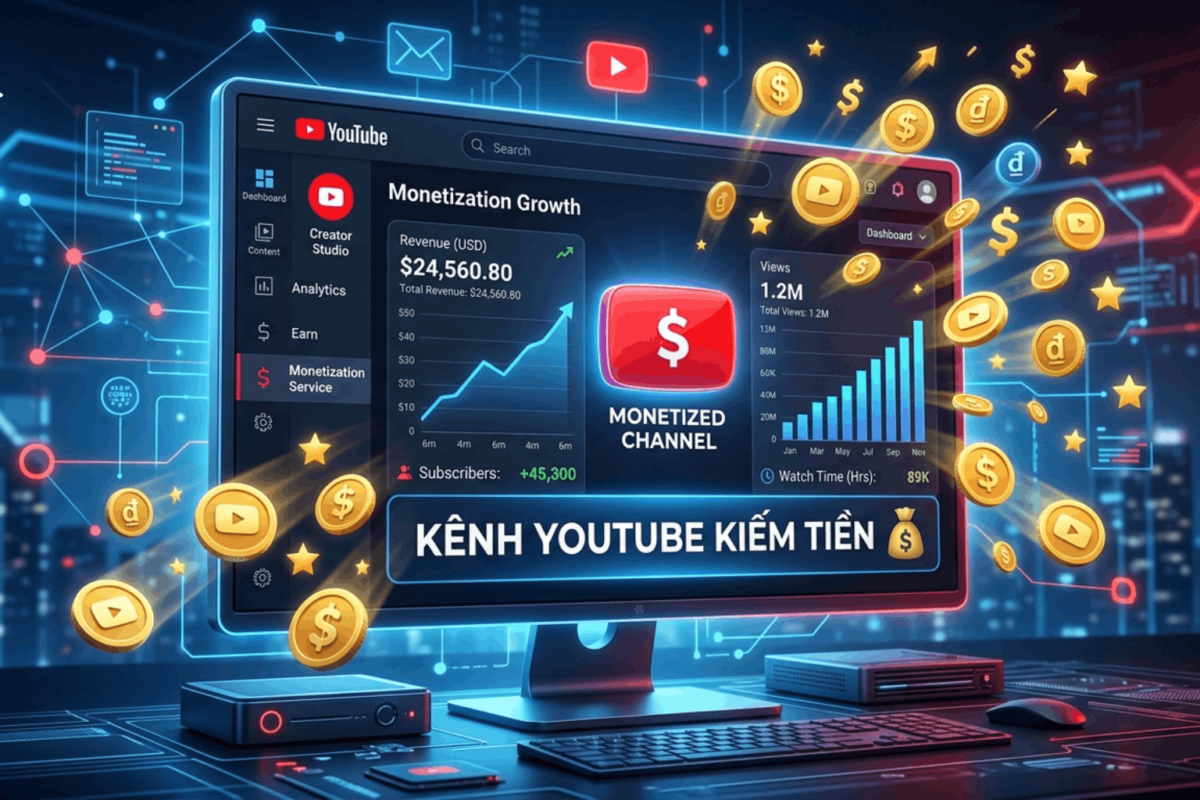 Chi Phí Dịch Vụ Xây Dựng Kênh Youtube Kiếm Tiền Phụ Thuộc Vào Yếu Tố Nào?