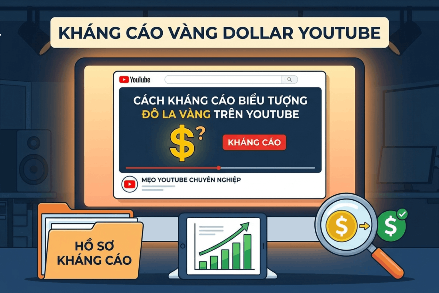Kháng Cáo Vàng Dollar Youtube: Bí Quyết Bật Lại Quảng Cáo Thành Công Ngay Lần Đầu