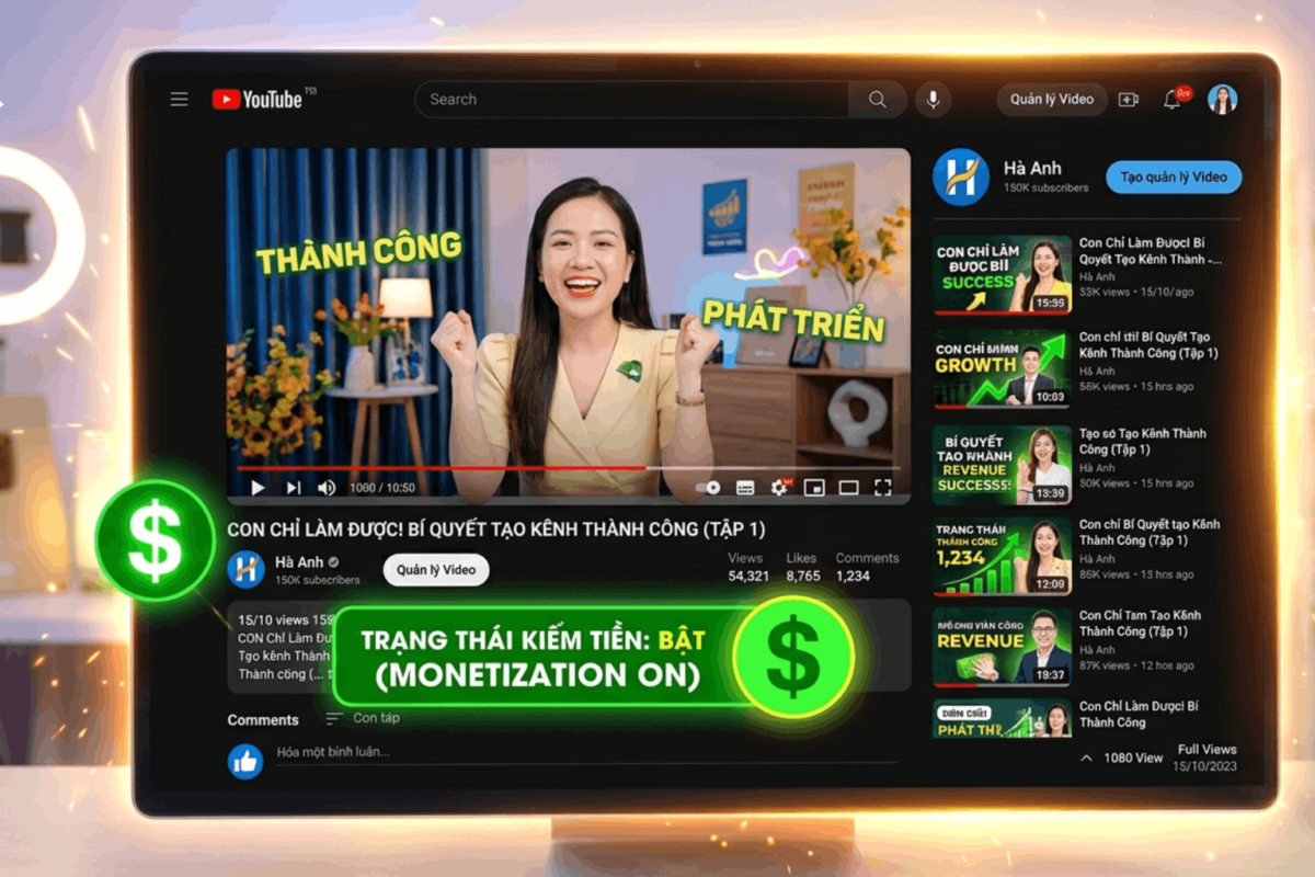 Dịch Vụ Hỗ Trợ Kháng Cáo Vàng Dollar Youtube Đúng Luật Tại Học Viện Youtube