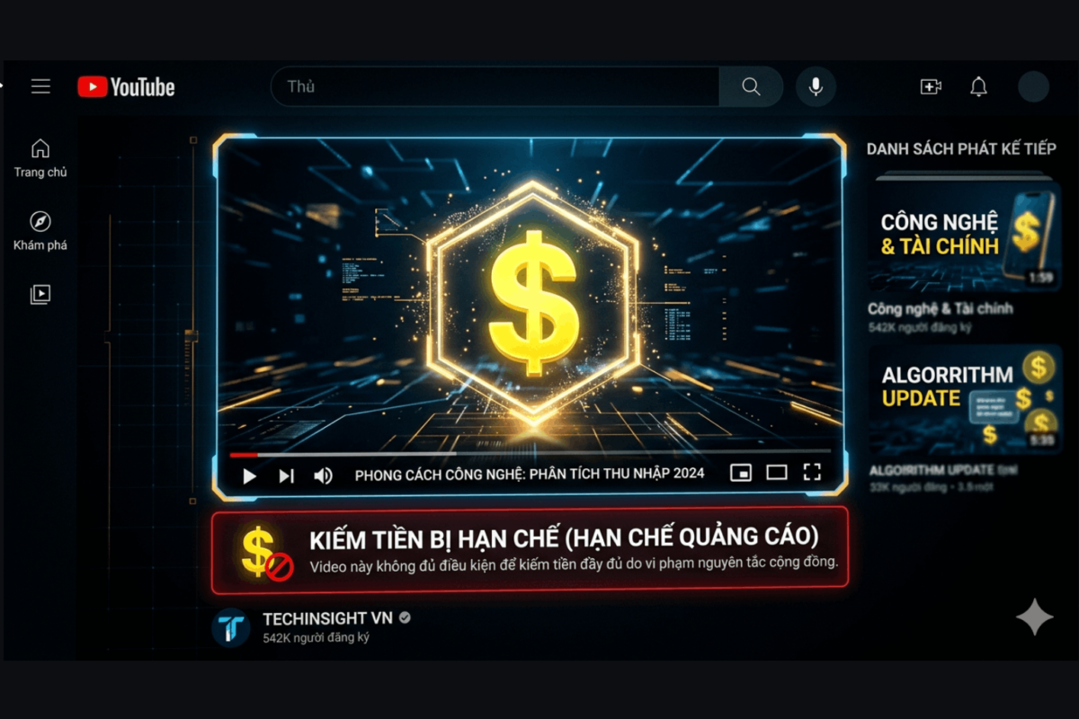 Các Lỗi Khiến Kháng Cáo Vàng Dollar Youtube Thất Bại