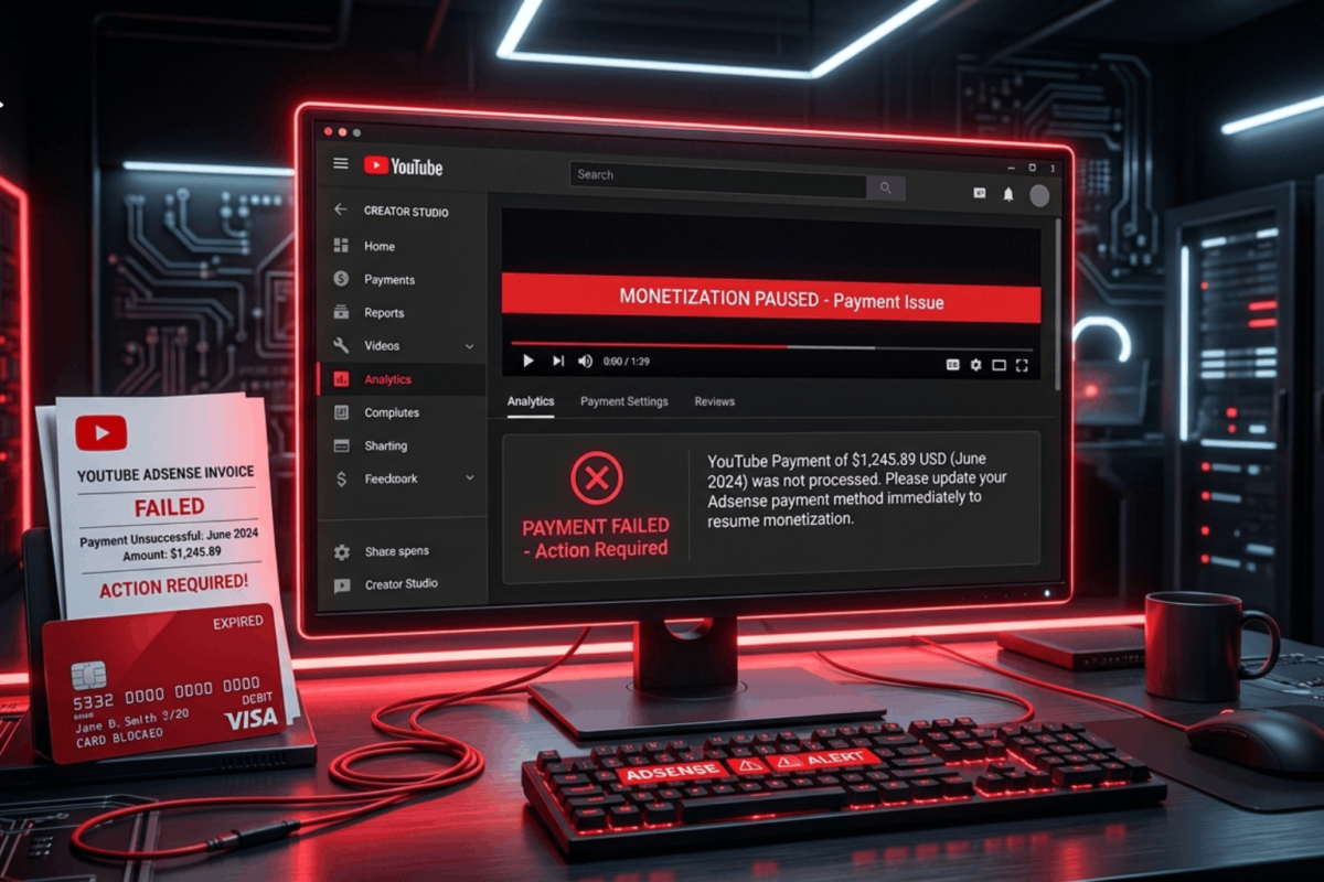 Nguyên Nhân Gây Lỗi Thanh Toán Adsense Youtube
